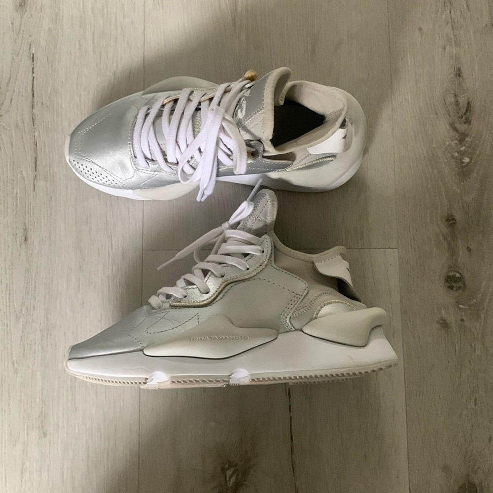 Y-3 Kaiwa Lifestyle Shoes Unisex Mid-top‎ Silver/Gray size 4.5